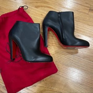 Christian Louboutin Black Boots 100mm